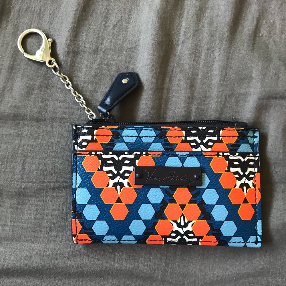 Vera Bradley Leather Zip Coin Purse or Card Case